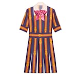Gucci Kleid aus Seide mit Sylvie Ketten-Print - view 2