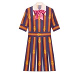 Gucci Robe en soie à imprimé chaîne Sylvie - view 2