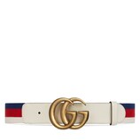 Gucci Sylvie Web belt with double G buckle - view 2