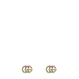Gucci Double G studs with multicolor stones - view 2