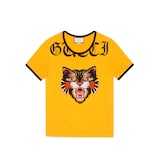 Gucci Cotton t-shirt with Angry Cat appliqué - view 2