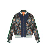 Gucci グロテスク ガーデン プリント シルク ボンバージャケット - view 2