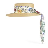 Gucci Papier hat with New Flora ribbon - view 2