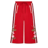 Gucci Pantalon de jogging brodé à jambes larges - view 2