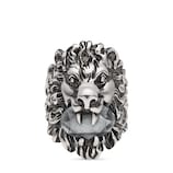 Gucci Lion head ring with crystal - view 2