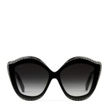 Gucci Cat eye acetate sunglasses with crystals - view 2