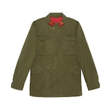 Gucci Beschichteter Parka mit Gucci Print - view 2