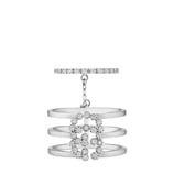 Gucci Double G double ring with diamonds - view 2