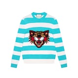 Gucci Wool sweater with angry cat and heart - view 2