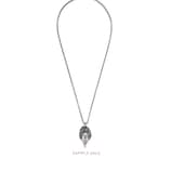 Gucci Anger Forest eagle head necklace in silver - view 2