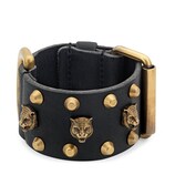 Gucci Bracciale rigido in pelle - view 2