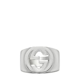 Gucci Interlocking G ring in silver - view 2