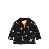 Gucci Baby velvet jacket with embroidery details - view 2