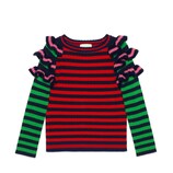 Gucci Maglione in lana a righe con ruche - view 2