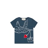 Gucci Baby t-shirt with Gucci dove print - view 2