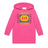 Gucci 〔チルドレンズ〕Gucci プリント フードドレス - view 2