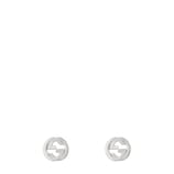 Gucci Interlocking G earrings in silver - view 2