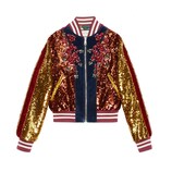 Gucci Embroidered sequin and velvet bomber - view 2