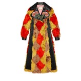 Gucci Cappotto in alpaca con intarsio a rombi - view 2