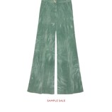 Gucci Embroidered wide leg corduroy pant - view 2