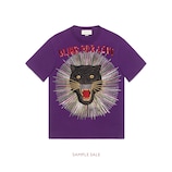 Gucci T-shirt en coton à imprimé panthère avec rayons - view 2