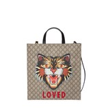 Gucci Angry Cat print GG Supreme tote - view 2