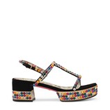 Gucci Plateausandale aus Wildleder mit Kristallen - view 2