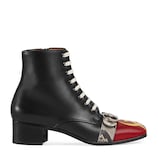 Gucci Stivale in pelle con luna trafitta - view 2