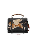 Gucci Leather briefcase with tiger - view 2