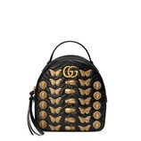 Gucci GG Marmont animal studs leather backpack - view 2