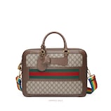 Gucci Maletín GG Supreme con Tribanda - view 2
