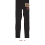 Gucci アングリーキャット エンブロイダリー付き デニム パンツ - view 2