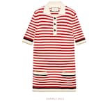 Gucci Striped cotton top with lurex - view 2
