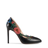 Gucci Embroidered leather pump - view 2