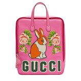 Gucci 〔チルドレンズ〕ラビット付き キャンバス バックパック - view 2