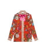 Gucci Flora Snake print silk shirt - view 2
