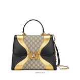 Gucci Iside GG Supreme and leather top handle bag - view 2