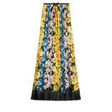 Gucci Florage print satin pleated skirt - view 2