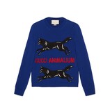 Gucci Embroidered wool knit sweater - view 2