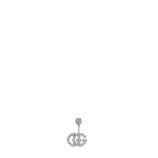 Gucci Single Double G earring with diamonds - view 2