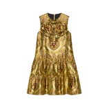 Gucci Gold floral jacquard dress - view 2
