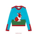 Gucci バニー インターシャ ウールニット トップ - view 2