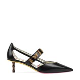 Gucci Décolleté in pelle con borchie a forma di insetti - view 2