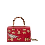 Gucci Henkeltasche aus Leder mit Insekten - view 2