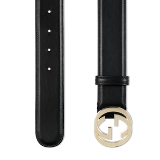 Cintura in pelle con fibbia GG