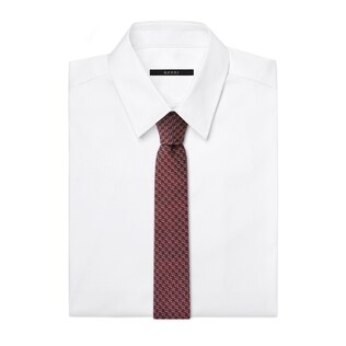 GG pattern silk tie