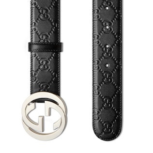 Belt with Interlocking G buckle