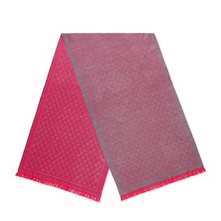 sciarpa in lana jacquard con motivo GG