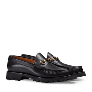 Horsebit leather loafer