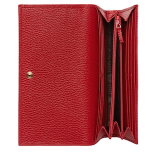 Portefeuille continental en cuir